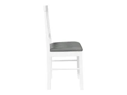 Cojines para sillas de comedor, 2 unidades, madera maciza blanca, caucho
