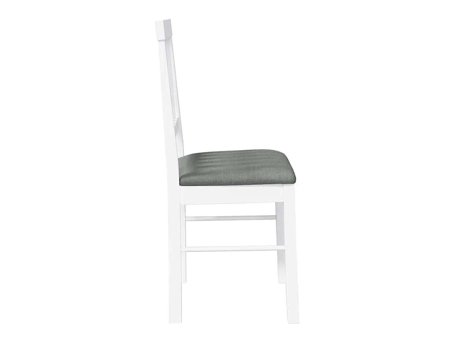 Cojines para sillas de comedor, 2 unidades, madera maciza blanca, caucho