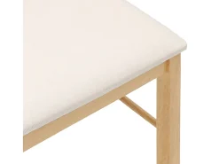 Cojines para sillas de comedor 2 piezas madera maciza caucho