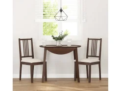 Cojines para sillas de comedor, 2 unidades, madera maciza marrón, caucho