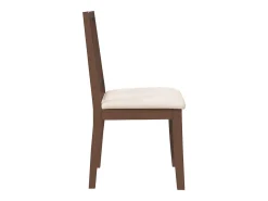 Cojines para sillas de comedor, 2 unidades, madera maciza marrón, caucho