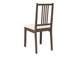 Cojines para sillas de comedor, 2 unidades, madera maciza marrón, caucho