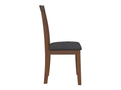 Cojines para sillas de comedor, 2 unidades, madera maciza marrón, caucho