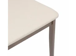 Cojines para sillas de comedor, 2 unidades, madera maciza marrón, caucho