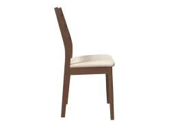 Cojines para sillas de comedor, 2 unidades, madera maciza marrón, caucho