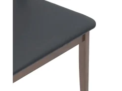 Cojines para sillas de comedor, 2 unidades, madera maciza marrón, caucho