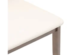 Cojines para sillas de comedor, 2 unidades, madera maciza marrón, caucho