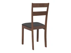 Cojines para sillas de comedor, 2 unidades, madera maciza marrón, caucho