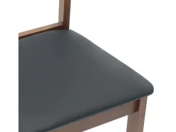 Cojines para sillas de comedor, 2 unidades, madera maciza marrón, caucho