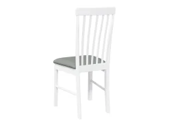 Cojines para sillas de comedor, 2 unidades, madera maciza blanca, caucho