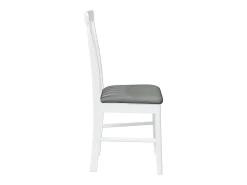 Cojines para sillas de comedor, 2 unidades, madera maciza blanca, caucho
