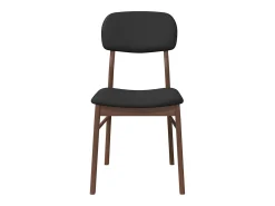 Cojines para sillas de comedor, 2 unidades, madera maciza marrón, caucho