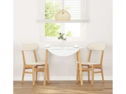 Cojines para sillas de comedor 2 piezas madera maciza caucho