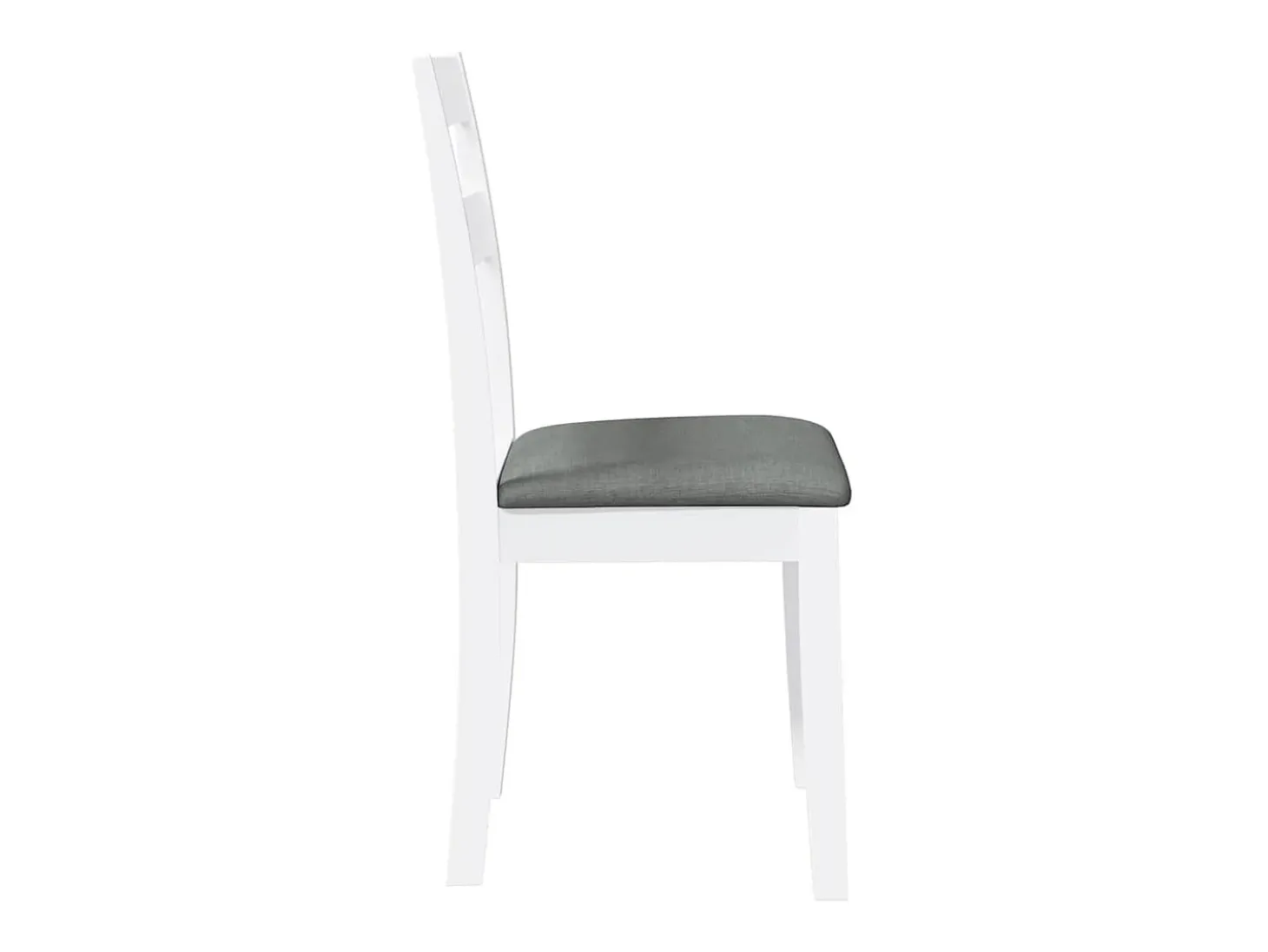 Cojines para sillas de comedor, 2 unidades, madera maciza blanca, caucho