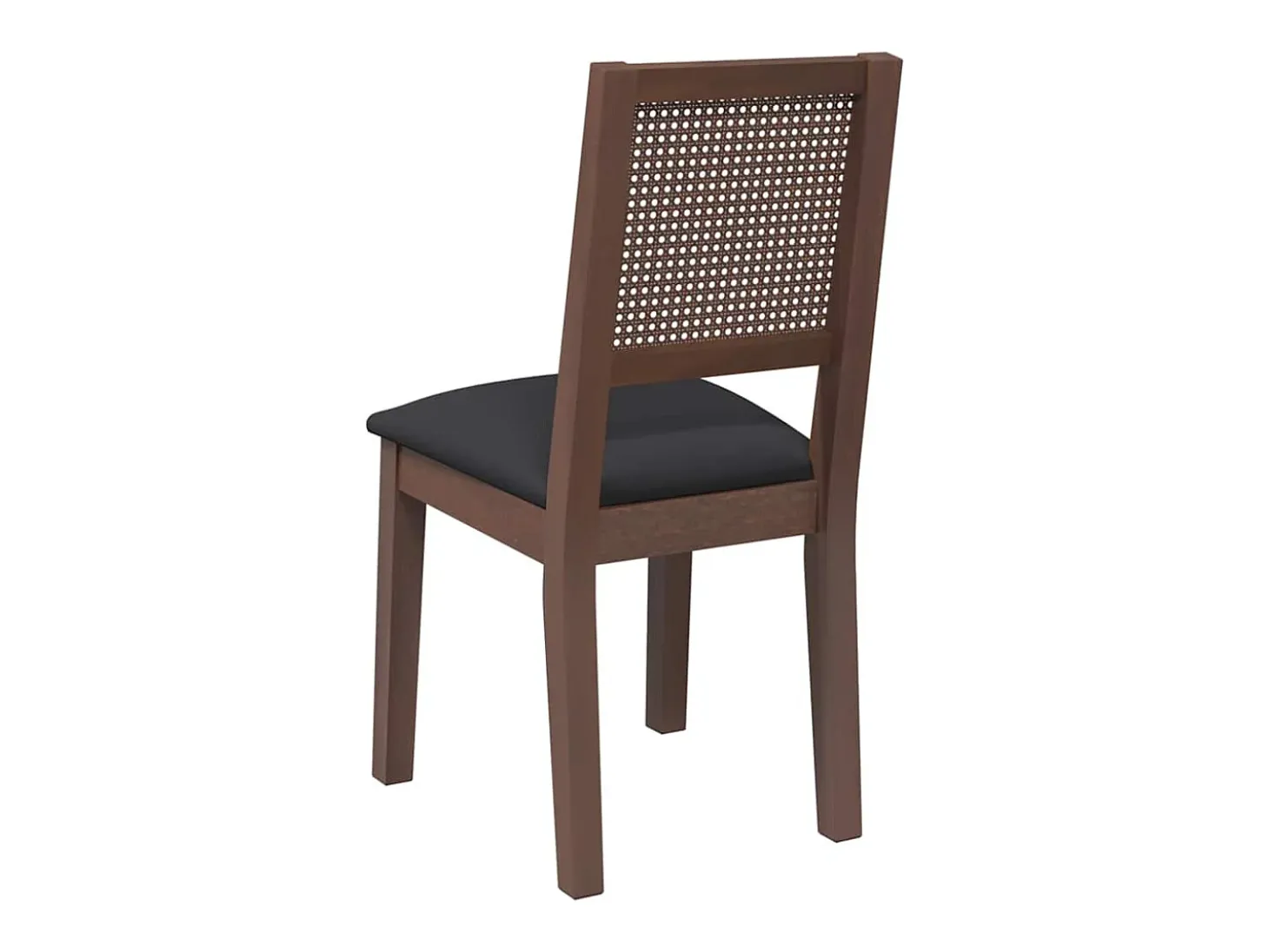 Cojines para sillas de comedor, 2 unidades, madera maciza marrón, caucho
