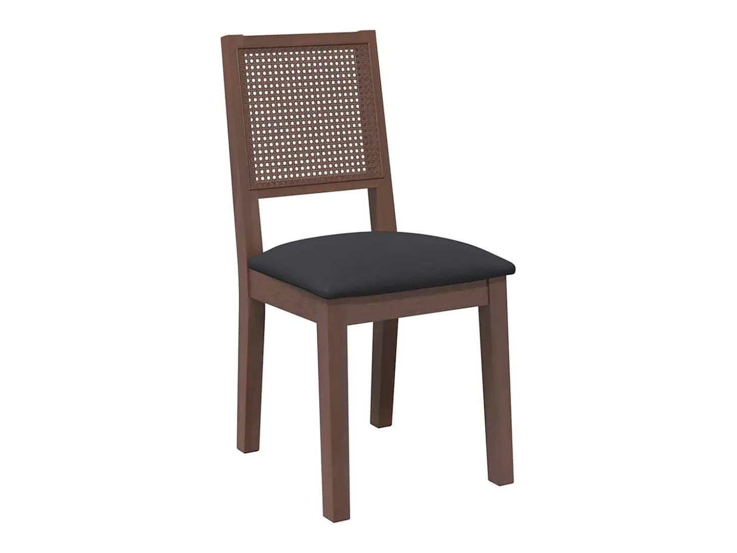 Cojines para sillas de comedor, 2 unidades, madera maciza marrón, caucho