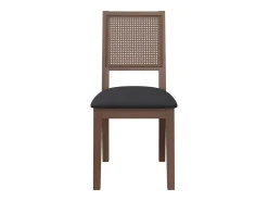 Cojines para sillas de comedor, 2 unidades, madera maciza marrón, caucho