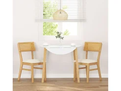 Cojines para sillas de comedor 2 piezas madera maciza caucho