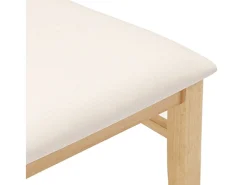 Cojines para sillas de comedor 2 piezas madera maciza caucho