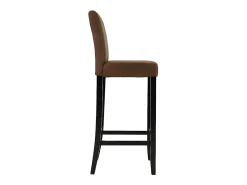 Conjunto 2 taburetes bar SANTOS - Aspecto piel envejecida