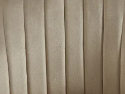 Conjunto de 2 sillas con reposabrazos en terciopelo y metal - beige - IZIALI