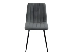 Conjunto de 4 sillas de comedor modernas en tejido antracita "Palmer" acolchadas cm 45x54 88h