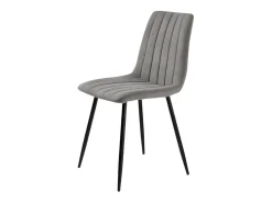 Conjunto de 4 sillas de comedor modernas en tejido gris 