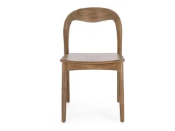 Conjunto de 2 sillas de madera de teca de alta gama – Modelo Kiley-Color Natural