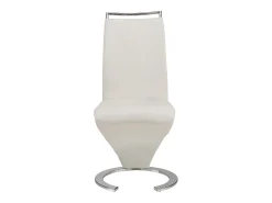 Conjunto de 6 sillas de piel sintética blanco TWIZY