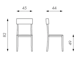 Conjunto de 2 sillas de salón 