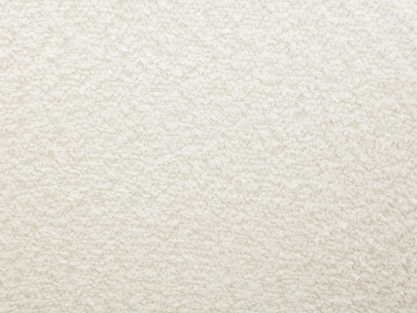 Conjunto de 6 sillas en tejido bouclé y madera de caucho - Blanco y natural - SOLUNA