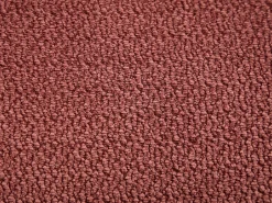 Conjunto de 2 sillas en tela texturizada y madera de hevea - Marrón - GABIEL