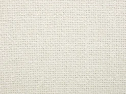 Conjunto de 2 sillas en tela texturizada y madera de hevea natural oscura - Crema - MARLENI