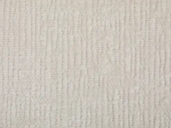 Conjunto de 2 sillas en tela texturizada y madera de hevea natural - Crema - LERANIA
