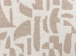 Conjunto de 2 sillas en tela texturizada bicolor y madera de hevea negra - Crema y topo - LIVELIA de Pascal Morabito