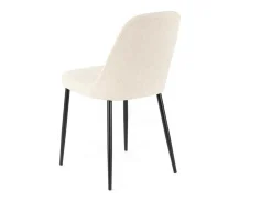 Conjunto de 4 sillas modernas en tejido beige 