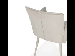Conjunto de 2 sillones de tela con patas de metal H85 cm - ELINA