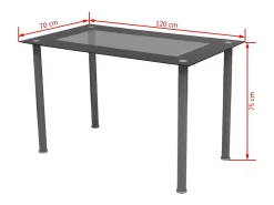 Conjunto de Comedor Cuero Artificial de Cinco Piezas de Color Blanco