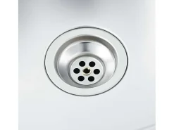 Conjunto de fregadero y escurridor de cocina plata 800x600x155 mm acero inoxidable
