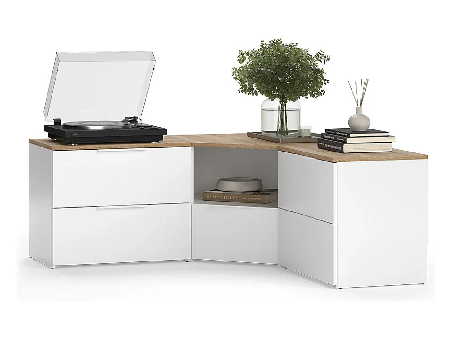 Conjunto de salón blanco/sonoma 68x38.2x50 wido