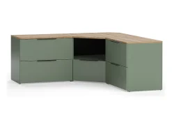 Conjunto de salón verde 68x68x50 wido