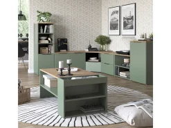 Conjunto de salón verde 68x68x50 wido