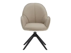 Conjunto de sillas de comedor 60x90x59 cm Beige Moderno Sillas Egg Tapizadas en cuero bouclé