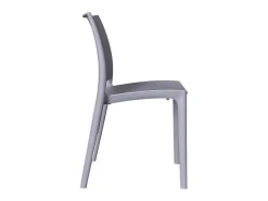 Conjunto de sillas de comedor Altea en plástico gris claro modelo confort x 6