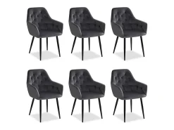 Conjunto de sillas de comedor 59x89x62.5 cm Gris Sillas Eames