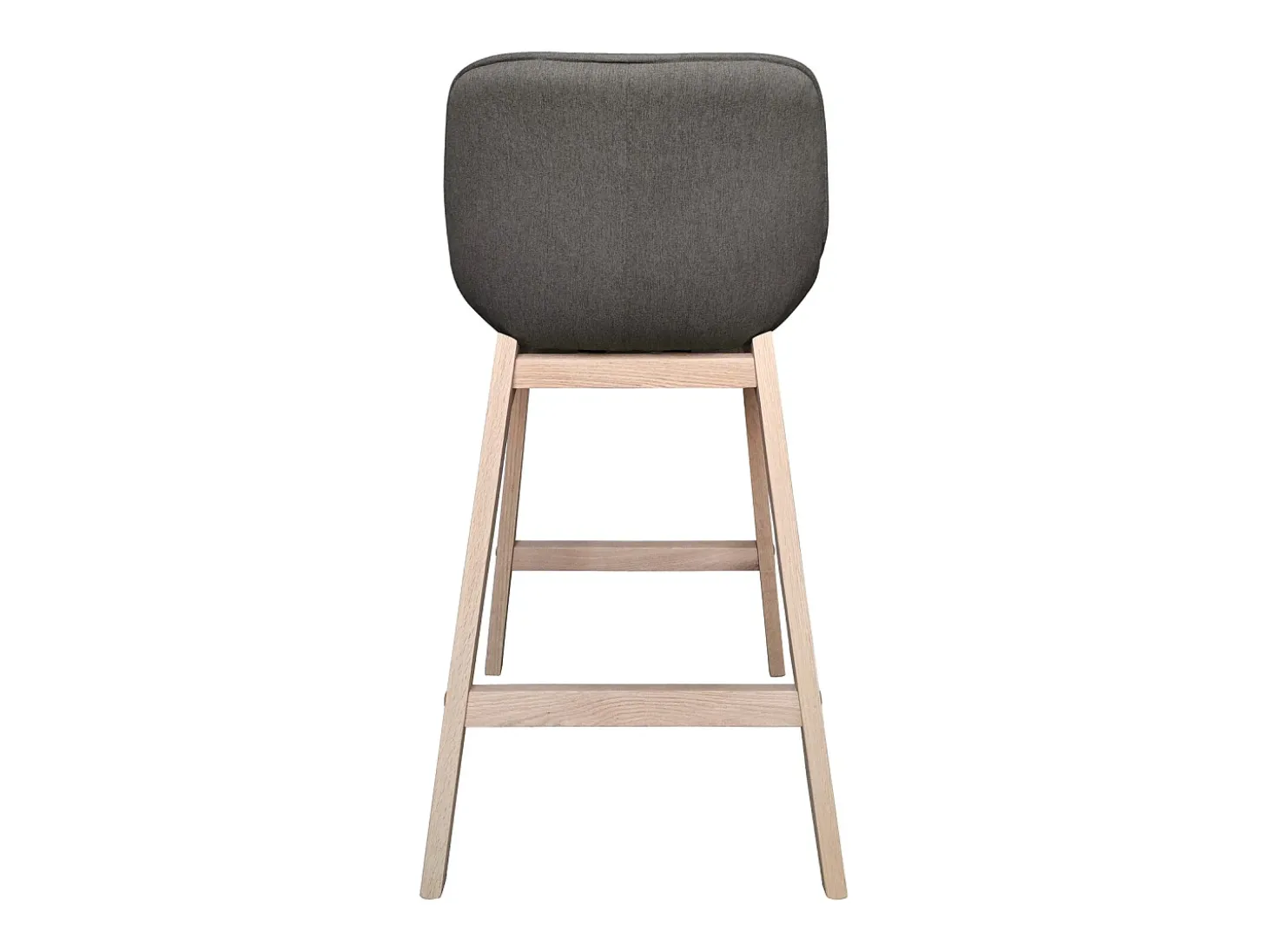 Conjunto de sillas de isla y bar de roble con asiento de tela MELLOW de 65 cm