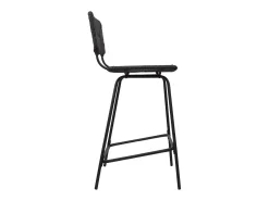 Conjunto de taburetes de bar de metal con asiento de ratán 65cm NEMA