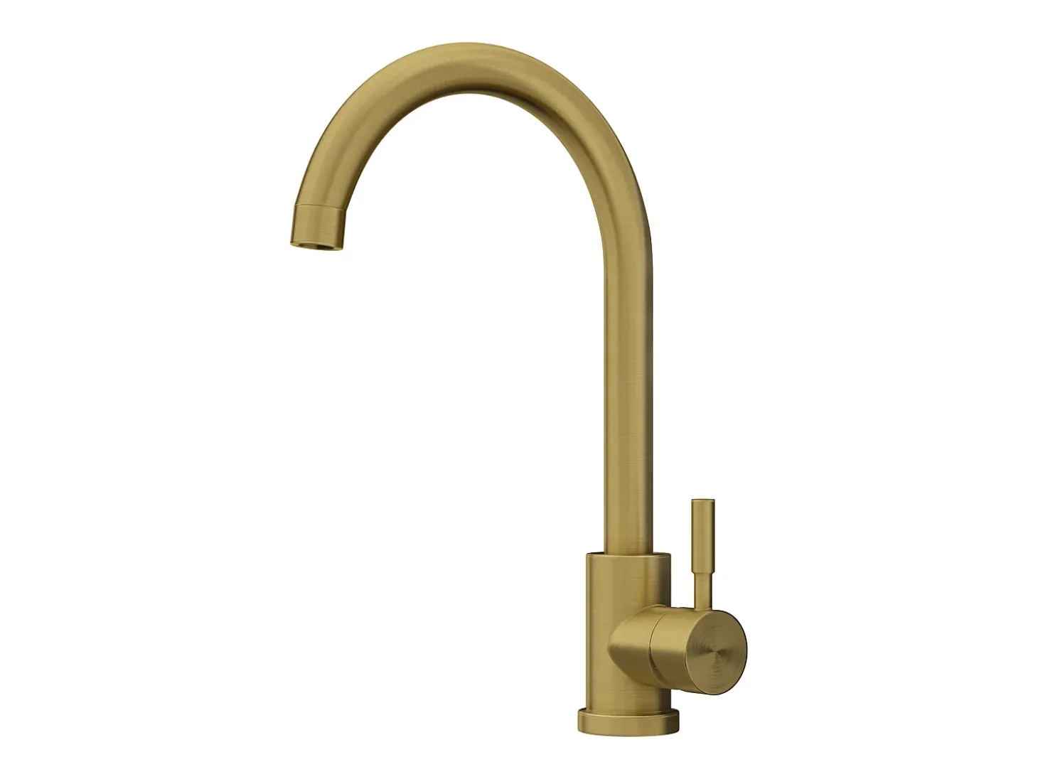 Conjunto fregadero 55x45 cm SOELA + grifo ROMILY de acero inoxidable - Gris y Dorado