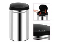 Contenedor automático con sensor de acero inoxidable de 40 litros 02_0006078