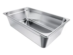 Contenedor Gastronorm SucceBuy 20,5 L, Recipiente de Restauración de Acero Inoxidable, Contenedor Inox Alimentario Profundidad 14,6 cm, Antiadherente y Antioxido